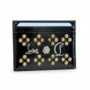 Christian Louboutin Kios Patent Leather Card Holder NWT